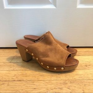 Brown Suede Heels - 10